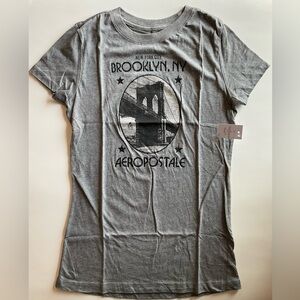 Aeropostale Charcoal Brooklyn NY Tee